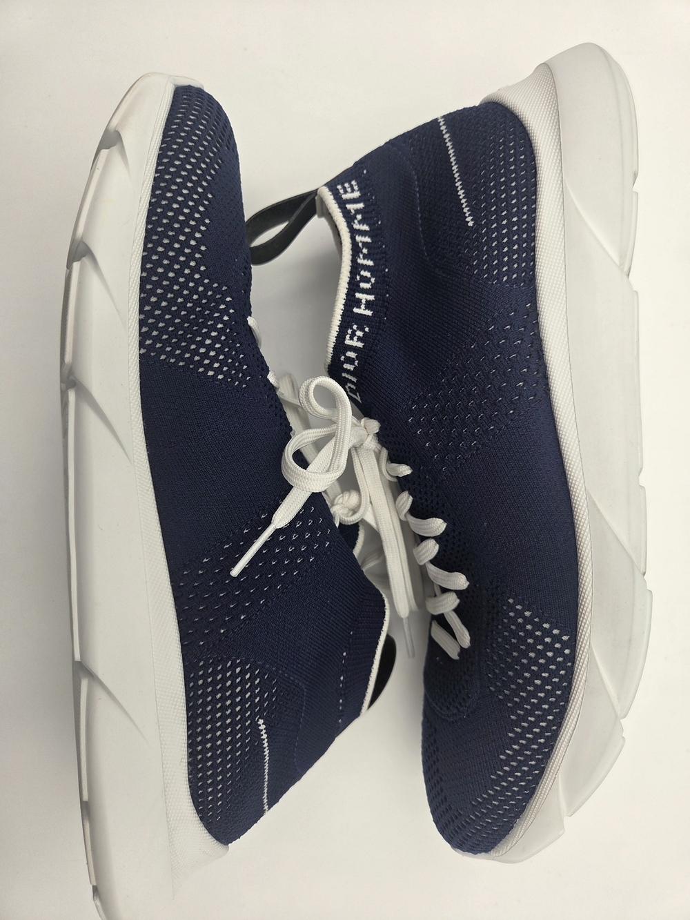 Dior Navy  Blue and White Knit Slip-On Sneaker Size 40 - Picture 12 of 14
